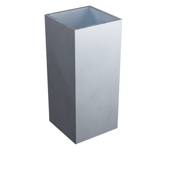 Designs Of Distinction 2" SQ. x 4.5"H Brushed Aluminum Metal Sleeve 01SLV245BA1 - main